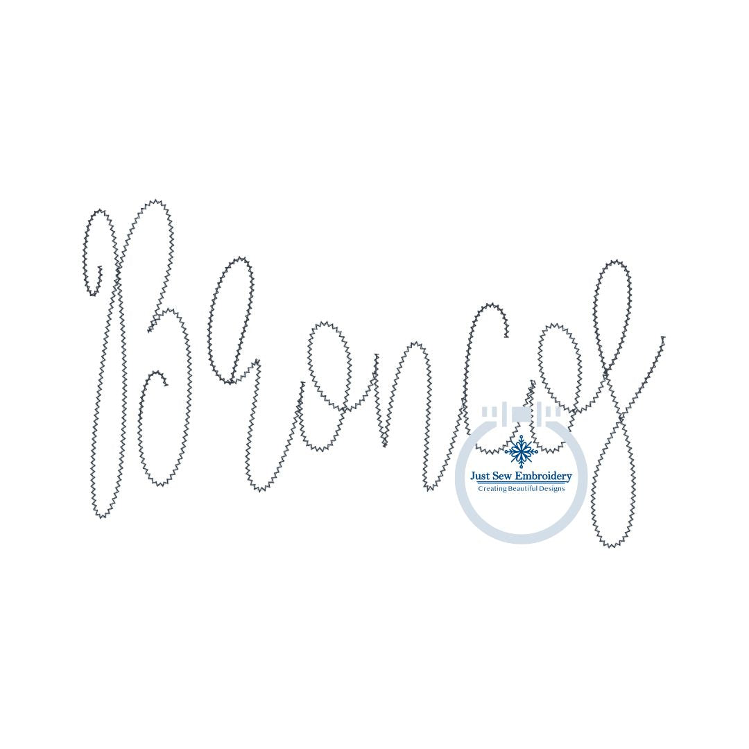 Broncos Chenille Yarn Applique Embroidery Design Five Sizes 5x7, 8x8, 9x9, 6x10, and 7x12 Hoop