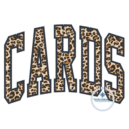 Cards Arched Applique Embroidery Design Satin Edge Machine Embroidery Five Sizes 5x7, 8x8, 6x10, 7x12, and 8x12 Hoop