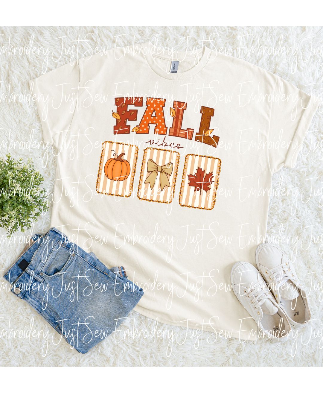 Fall Vibes Cute Print PNG Hand Drawn Digital File