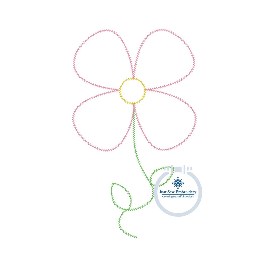 Flower Chenille Yarn Applique Machine Embroidery Design Eight Sizes Plus Eleven Split Files Total 19 Sizes