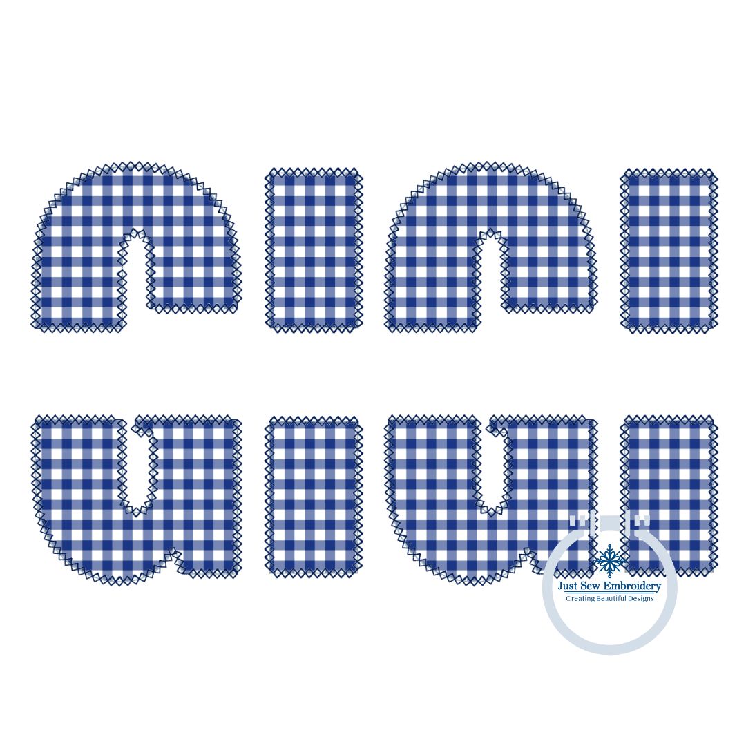 GIGI Split Applique Embroidery Design Diamond Stitch Mother's Day Five Sizes 5x7, 8x8, 6x10, 7x12, and 8x12 Hoop