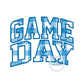 GAME DAY Arched Satin Applique Embroidery Machine Design Four Sizes 5x7, 6x10, 7x12, and 8x12 Hoop