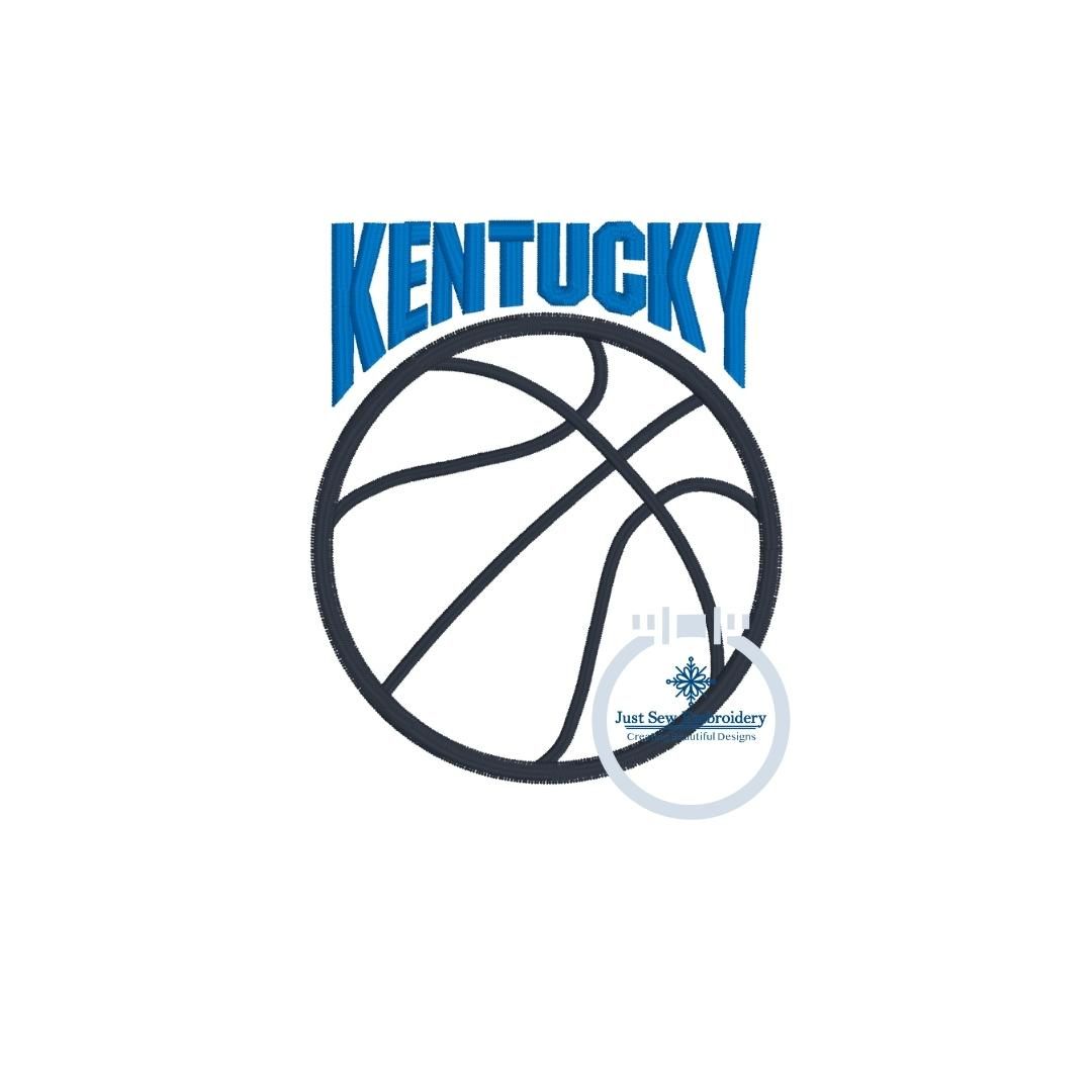 Kentucky Basketball UK Applique Embroidery Machine Design