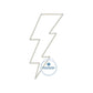Lightning Bolt Zigzag Applique Embroidery Design Seven Sizes