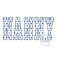 Nanny Academic Diamond Applique Embroidery Machine Design Five Sizes 5x7, 8x8, 9x9, 6x10, 7x12 Hoop