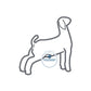 Goat Applique Machine Embroidery Design with Satin Edge in Four Sizes 6x6, 7x7, 8x8, and 9x9