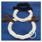 Snowman Chenille Yarn Applique Machine Embroidery Design Five Sizes 6x6, 7x7, 8x8, 9x9, and 10x10 Hoop