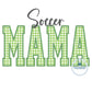 Soccer MAMA Satin Applique Machine Embroidery Design Five Sizes 5x7, 8x8, 6x10, 7x12, and 8x12 Hoop