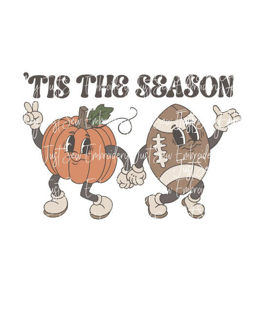 Tis The Season Fall Print PNG Hand Drawn Digital File