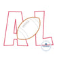 AL Alabama Football Applique Embroidery Zigzag Stitch Four Sizes 5x7, 8x8, 6x10, and 8x12 Hoop