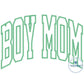 Boy Mom Arched Applique Embroidery with Satin Edge Stitch Five Sizes 5x7, 8x8, 6x10, 7x12, and 8x12 Hoop