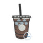 Coffee Embroidery To Go Cup, Frappuccino, Iced Coffee, Trio Approximately 1 Inch Tall Hat Hoop 4x4 hoop