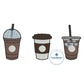 Coffee Embroidery To Go Cup, Frappuccino, Iced Coffee, Trio Approximately 1 Inch Tall Hat Hoop 4x4 hoop