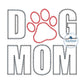 Dog Mom Paw Print Applique Embroidery Color Design Machine Embroidery ZigZag Stitch Dog Lover 8x8 Hoop
