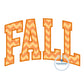 FALL Arched Satin Applique Machine Embroidery Design Four Sizes 5x7, 6x10, 8x8, 8x12 Hoop Autumn