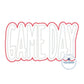 Game Day Applique Embroidery Two Layer Design Machine Embroidery Two Color ZigZag Edge Two Sizes 6x10, 7x12 Hoop