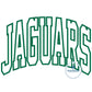 JAGUARS Arched Satin Applique Embroidery Design Machine Embroidery Satin Edge Three Sizes 6x10, 7x12, and 8x12 Hoop