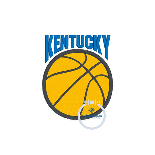 Kentucky Basketball UK Applique Embroidery Machine Design
