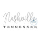 Nashville TN Tennessee Embroidery Script Satin and Stem Stitch 8x12 Hoop