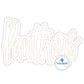 PANTHERS Raggy Applique Embroidery Script Two Layer Design Machine Embroidery Two Color Bean Edge Five Sizes 5x7, 8x8, 6x10, 7x12 8x12 Hoop