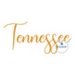 Tennessee Embroidered Script in Two Sizes to fit 8x12 and 5x7 hoops TN Embroidery Design