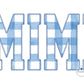 MIMI Applique Embroidery Design Diamond Edge Stitch Four Sizes Grandma Mother's Day Gift 5x7, 8x8, 6x10, 8x12 Hoop
