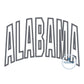 Alabama Arched Satin Applique Embroidery Design Three Sizes 8x8, 6x10, 8x12 Hoop