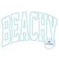 Beachy Arched Zigzag Applique Embroidery Design Five Sizes 5x7, 8x8, 6x10, 7x12, and 8x12 Hoop