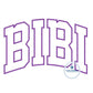 BIBI Academic Satin Applique Embroidery Design Five Sizes 5x7, 8x8, 6x10, 9x9, and 8x12 Hoops
