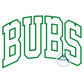 BUBS Arched Applique Embroidery Design Satin Edge Five Sizes 5x7, 8x8, 6x10, 7x12, and 8x12 Hoop