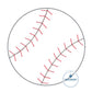 Baseball Chenille Yarn Applique Embroidery Design Seven Sizes 4x4, 5x5, 6x6, 7x7, 8x8, 9x9, and 10x10