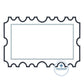 Blank Ticket Applique Embroidery Design with Satin Edge Stitch in Five Sizes 5x7, 8x8, 6x10, 7x12, and 8x12 Hoop