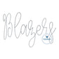 BLAZERS Chenille Yarn Script Embroidery Design Six Sizes 5x7, 8x8, 9x9, 6x10, 7x12, and 8x12 Hoop