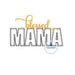 Blessed MAMA Applique Embroidery Design Satin stitch and zigzag Mother's Day Thanksgiving Six Sizes 4x4, 5x7, 8x8, 5x12, 6x10, and 8x12 Hoop