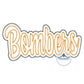 BOMBERS Script Zigzag Applique Embroidery Design Machine Embroidery Four Sizes 5x7, 8x8, 6x10, and 7x12 Hoop