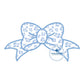 Bow Applique Embroidery Design Machine Six Sizes 4x4, 5x7, 8x8, 9x9, 6x10, and 7x12 Hoop