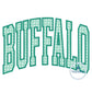 BUFFALO Arched Applique Design Machine Embroidery Satin Edge Four Sizes 9x9, 6x10, 7x12, and 8x12 Hoop