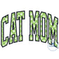 Cat Mom Arched Applique Embroidery Design Satin Stitch Machine Embroidery Five Sizes 5x7, 8x8, 6x10, 7x12, and 8x12 Hoop