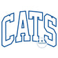 Cats Arched Applique Embroidery Design Machine Embroidery Satin Stitch Five Sizes 5x7, 8x8, 6x10, 7x12, and 8x12 Hoop