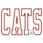 Cats Applique Embroidery Design Machine Embroidery Satin Stitch Six Sizes 5x7, 8x8, 9x9, 6x10, 7x12, and 8x12 Hoop