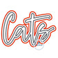 Cats Double Layer Applique Embroidery Script Two Layer Satin Edge Design Machine Embroidery Five Sizes 8x8, 9x9, 6x10, 7x12, and 8x12 Hoop