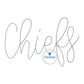 Chiefs Chenille Yarn Applique Embroidery Design Five Sizes 5x7, 8x8, 6x10, 7x12, and 8x12 Hoops