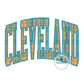 Cleveland Arched Satin Applique Embrodiery Cleveland OH Ohio Three Sizes 6x10, 7x12, and 8x12 Hoop