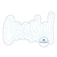 Coastal Double Raggy Applique Embroidery Two Layer Design Bean Stitch Edge Five Sizes 5x7, 8x8, 6x10, 7x12, and 8x12 Hoop