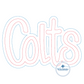 COLTS Double Bean Stitch Applique Embroidery Machine Design Script Five Sizes 5x7, 8x8, 6x10, 7x12 and 8x12 Hoop