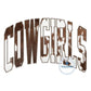 Cowgirls Arched Zigzag Applique Embroidery Design Five Sizes 5x7, 8x8, 6x10, 7x12, and 8x12 Hoop