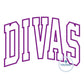 DIVAS Arched Satin Applique Embroidery Design Satin Outline Eight Sizes 5x7, 8x8, 5x12, 6x10, 9x9, 7x12, and 8x12 Hoop