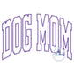 Dog Mom Arched Zigzag Applique Embroidery Design Machine Embroidery Dog Lover Five Sizes 5x7, 8x8, 6x10, 7x12, and 8x12 Hoop