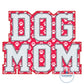 Dog Mom Block Font Applique Embroidery Design Two Layer ZigZag Stitch Dog Lover Four Sizes 5x7, 6x10, 7x12, 8x12 Hoop