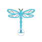 Dragonfly Puff 3D Foam Embroidery Design One Size Hat Hoop